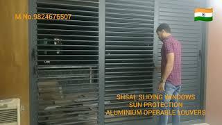 Shsal sliding window with operable Louvers