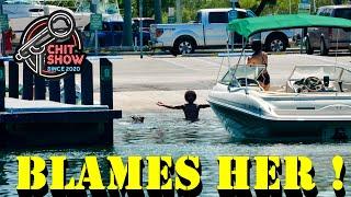 This Looks Bad ! Dog and Owner Chit Show (Boat Ramps)