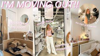 MOVING OUT FOR THE FIRST TIME VLOG: ikea apartment shopping & pack up my room with me!! ⋆*.⋆