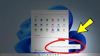 Fix There are currently no power options available in Windows 11 ( 3 Methods ) ️