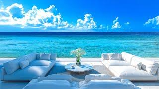 Beach Cafe Ambience - Bossa Nova Jazz Music & Ocean Waves Sounds For Deep Focus, Stress Relief