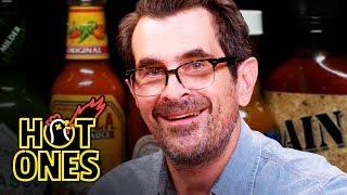 Ty Burrell Fears Sudden Death While Eating Spicy Wings | Hot Ones