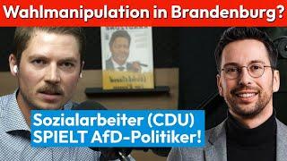 CDU-Mann spielt AfD Politiker in Brandenburg | Dennis Hohloch im Gespräch