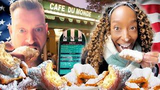 Brits Try Beignets For The First Time In New Orleans USA