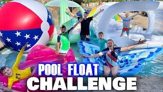 Filling Our ENTIRE Pool With World's Largest Floats Challenge