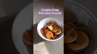 Cookie Crisp Pancake Cereal!  #shorts #breakfast #food #recipe #snacks