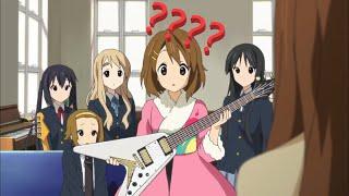 Is Yui a real guitarist? 【K-ON!】