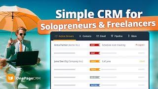 Best simple CRM for solopreneurs & freelancers