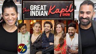 Comedy Ki Bhool Bhulaiyaa - Kartik Aaryan, Vidya, Tripti | The Great Indian Kapil Show | Reaction