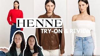 HENNE TRY-ON & FIRST IMPRESSIONS | Valentina Jeans, Dressy tops, Nova Jacket