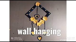 Wall hanging craft ideas / Wall hanging / Wall decoration  / Roopa venkat nature lovers /Paper craft