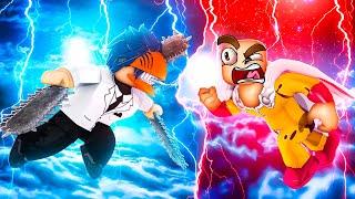 CHAINSAW MAN vs ONE PUNCH MAN in ROBLOX