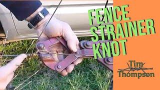 Fencing Knots 3   The Strainer or speed Knot