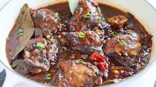 Jamaican Brown Stew Chicken. Forget other recipes, this is the easiest method!