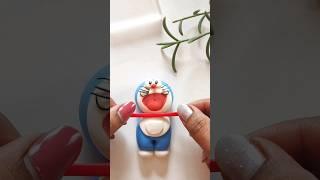 How to make doraemon with clay #shorts #jennahandcrafts