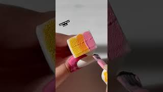 New Sponge Nail Paint Hack With Three Layers || #shorts #trending #nailart #sponge #hack