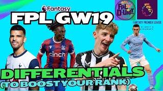 FPL GW19 Differentials - To boost your rank (Bruno + Saka replacements)