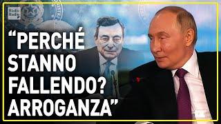 PUTIN SMENTISCE DRAGHI SULLE SANZIONI: IL DISCORSO A DUE ANNI DI DISTANZA ASSENTE DAI PALINSESTI