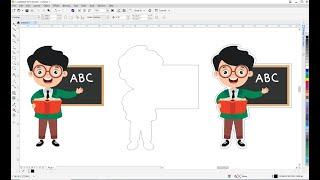 Image Outline in Coreldraw | Image Outline for laser & Vinyl Cutting | Image outline for Laser