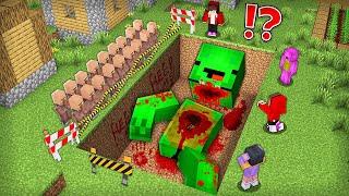 Who Buried GIANT Mikey ALIVE in Minecraft Challenge - Maizen