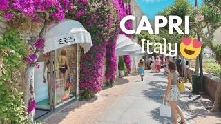 Capri, Italy    The Most Elegant and Luxurious Island  Walking Tour 4K HDR