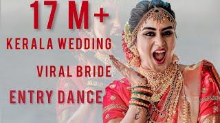 Kerala viral wedding bride dance | Akhila ajith  | highlights bride || #entry dance #mammattiyan