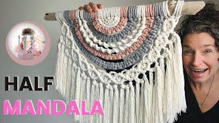 How to Macrame a Half Mandala Wall Hanging