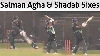 Salman Ali Agha and Shadab khan power hitting