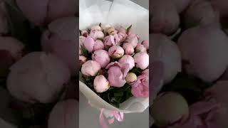 LoVa Flowers. Живые свежие цветы. Букет из 31 розового пиона