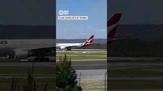 AIRPORT RUNWAY TORN OFF BY DEPARTING FLIGHT