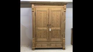 Very Large Antique Pine Wardrobe that Dismantles - Pinefinders Old Pine Furniture Warehouse