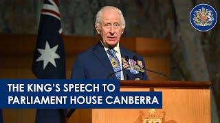 His Majesty's Speech To Parliament House Canberra