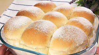Incredibly easy and delicious! Super fluffy bread muffins with milk. # 96