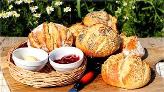 Buttermilch Brötchen ganz einfach über Nacht! / Easy Homemade Buttermilk Buns Recipe