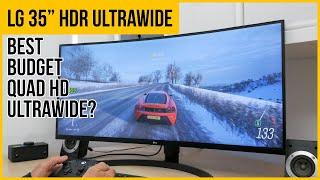 LG UltraWide 35WN73A Monitor Review | 35" 100hz 21:9 QHD HDR USB-C Freesync | Best budget ultrawide?