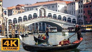 4K Video Ultra HD Relaxing Music, Venice Gondola Ride, Stress Relief Relaxing Music