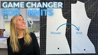 How to Turn Your Woven Sloper into a Knit Sloper! Step-by-Step Tutorial