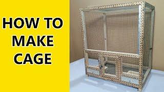 How to make a medium size cage