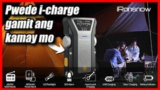 Radio na may Generator - iRonsnow Solar Crank Radio Unboxing