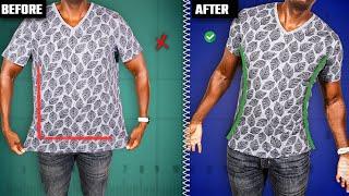 DIY Tailor ALL Your T-Shirts To Fit You PERFECTLY