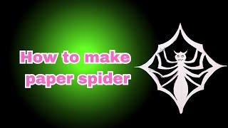 How to cut paper into a spider / Easy origami in useful