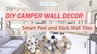 RV Travel Trailer Interior Decorating Ideas | RV Camper Makeover | COMMOMY DECOR Wall Tiles