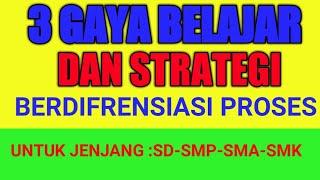 3 GAYA BELAJAR DAN STRATEGI PENERAPAN DIFRENSIASI PROSES