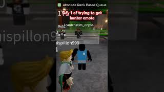 Day 1 of trying to get the hunter emote #tsb #roblox #mobile