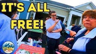 EVERYTHING IS FREE AT THIS HUGE YARD SALE!