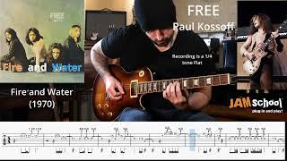 Free Fire and Water Paul Kossoff Guitar Solo with TAB