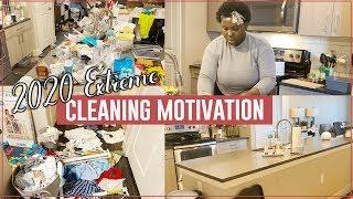 COMPLETE DISASTER CLEAN WITH ME | EXTREME CLEANING MOTIVATION (Spring 2020)