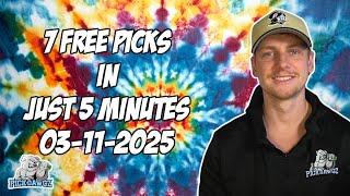 NBA, CBB, And NHL Best Bets for Today Picks & Predictions Tuesday 3/11/25 | 7 Picks in 5 Minutes