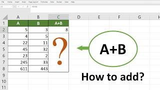 How to add numbers in Excel | Simplest way | Start Tech Academy #excel