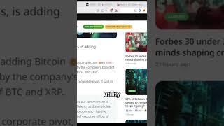 XRP and Bitcoin A Powerful Corporate Treasury Strategy #xrp #bitcoin #cryptonewstoday